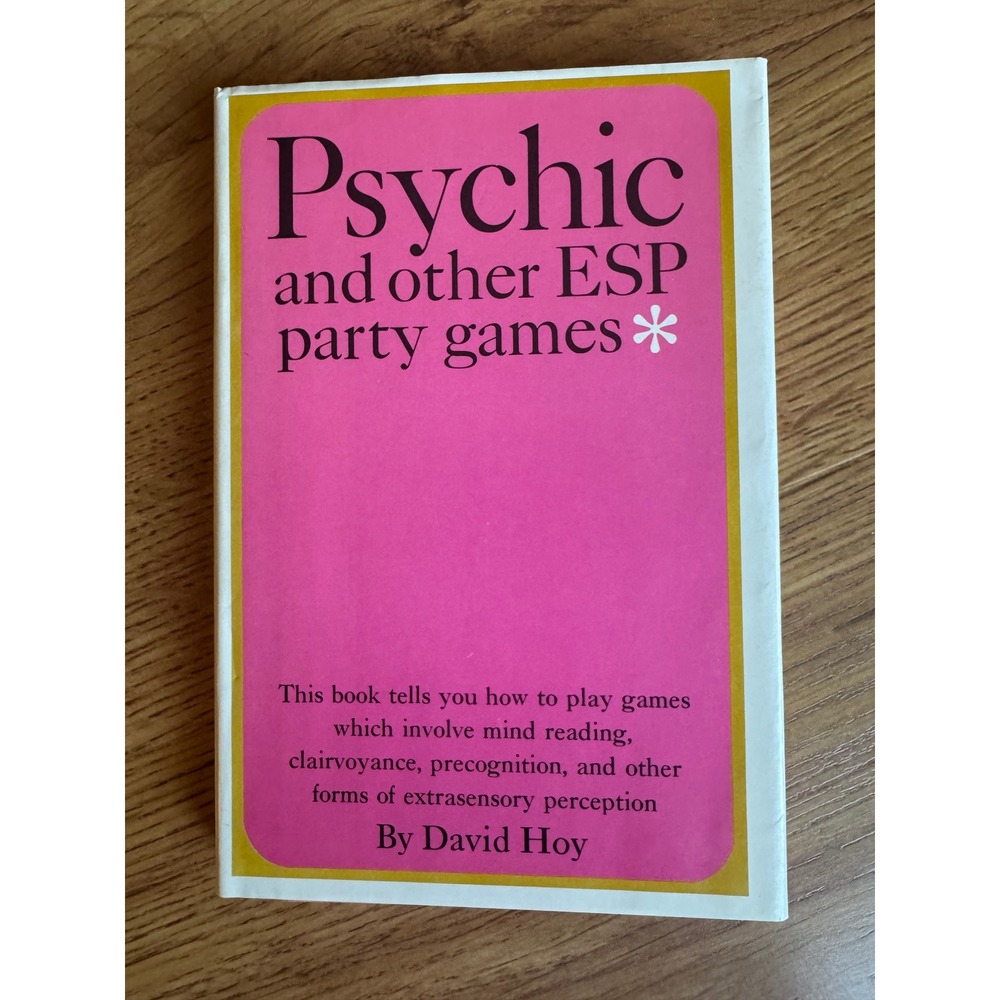 Psychic and Other ESP Party Games David Hoy 1965 Vintage Hardcover Doubleday